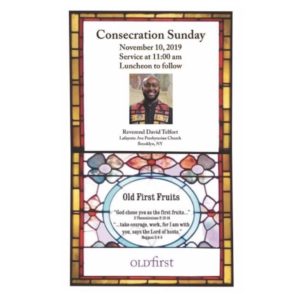 Consecration Sunday David Telfort